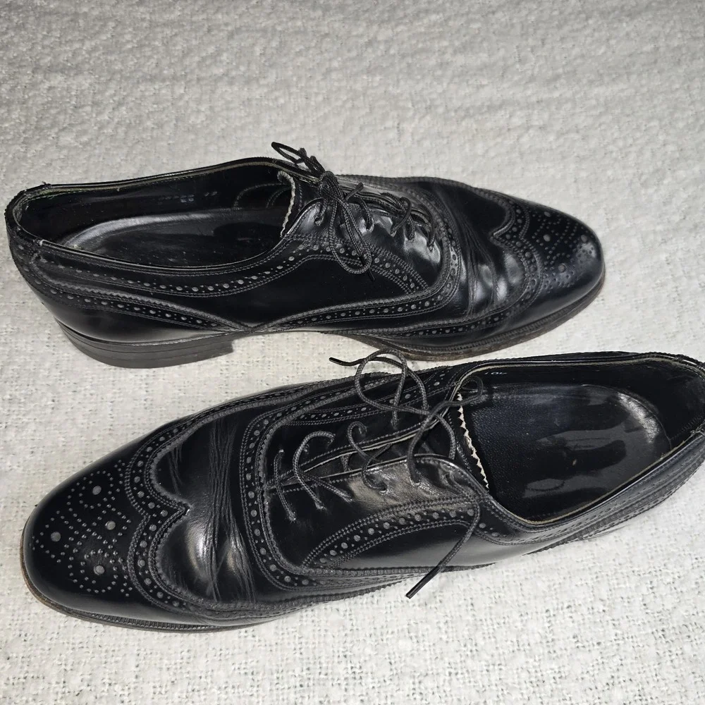 Florsheim Imperial Wingtip 92329 Black Leather Dress Formal 